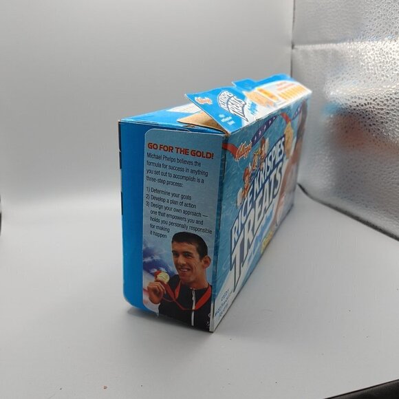 Michael Phelps 2008 Olympics Rice Krispies Treats (Box Only) - Picture 3 of 6